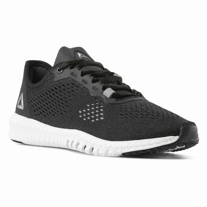 Reebok Flexagon Botasky Damske - Čierne/Biele/Strieborne SR2605ZC